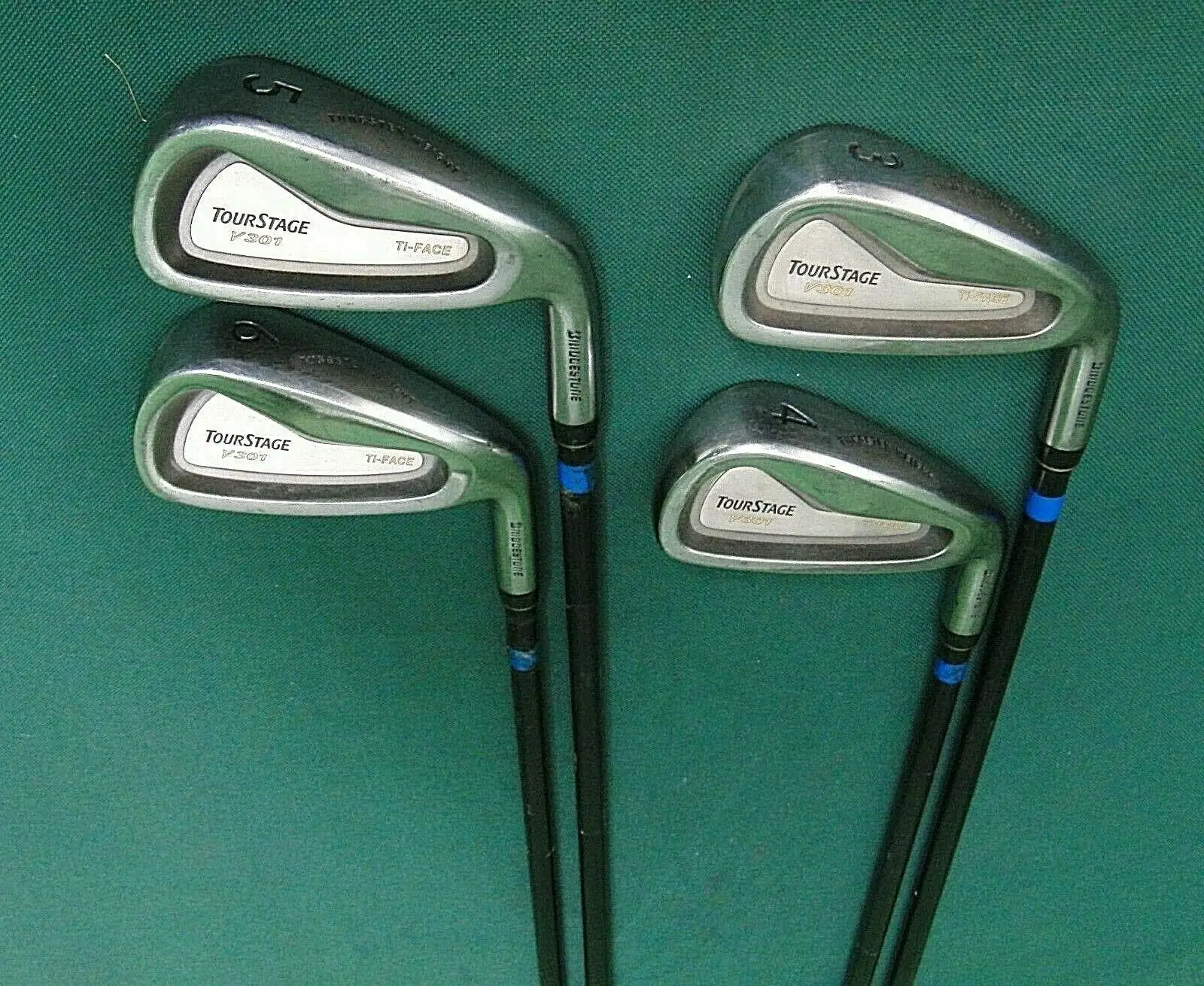 Lincs_golf Set Of 4 X Bridgestone Tour Stage V301 Irons 3-6 Stiff Graphite Shafts 4 Lincs_golf Set Of 4 X Bridgestone Tour Stage V301 Irons 3-6 Stiff Graphite Shafts - Image 2