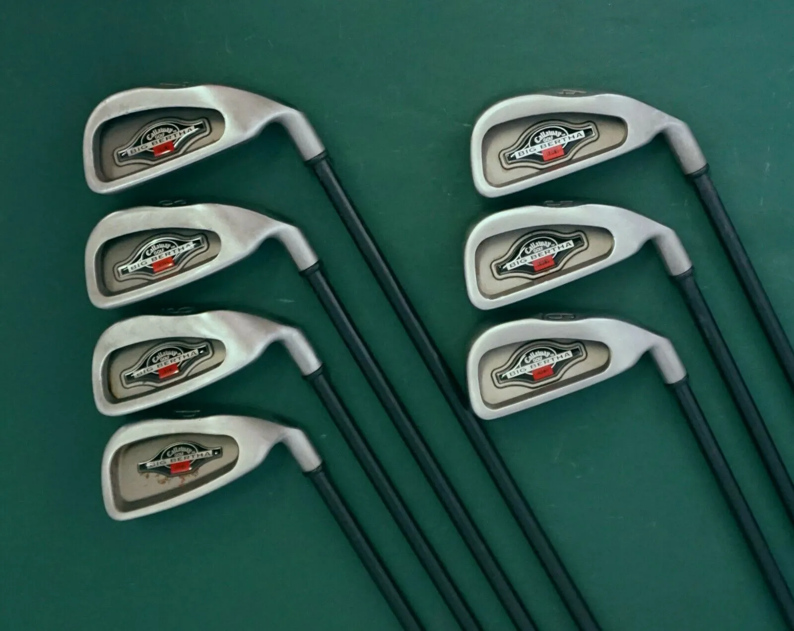 Lincs_golf Set Of 7 X Callaway Big Bertha Irons 4-PW Firm Graphite Shafts Callaway Grips 4 Lincs_golf Set Of 7 X Callaway Big Bertha Irons 4-PW Firm Graphite Shafts Callaway Grips - Image 2