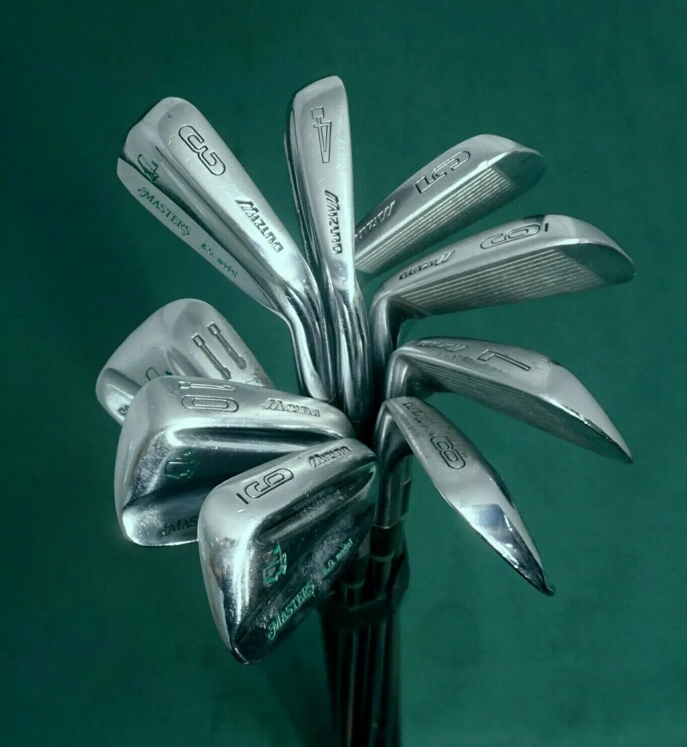 Lincs_golf Set 9 X Mizuno Masters A.G.Model Irons 3-11 Regular Steel Shafts 3 Lincs_golf Set 9 X Mizuno Masters A.G.Model Irons 3-11 Regular Steel Shafts