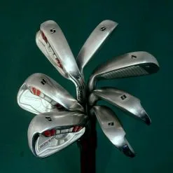Lincs_golf Set Of 7 X Japan Issue TaylorMade Burner Irons 5-PW + A Wedge Regular Graphite
