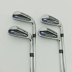Lincs_golf Set 4 X Cobra King F8 One Length Irons 7-PW Regular Steel Shafts Cobra Grips