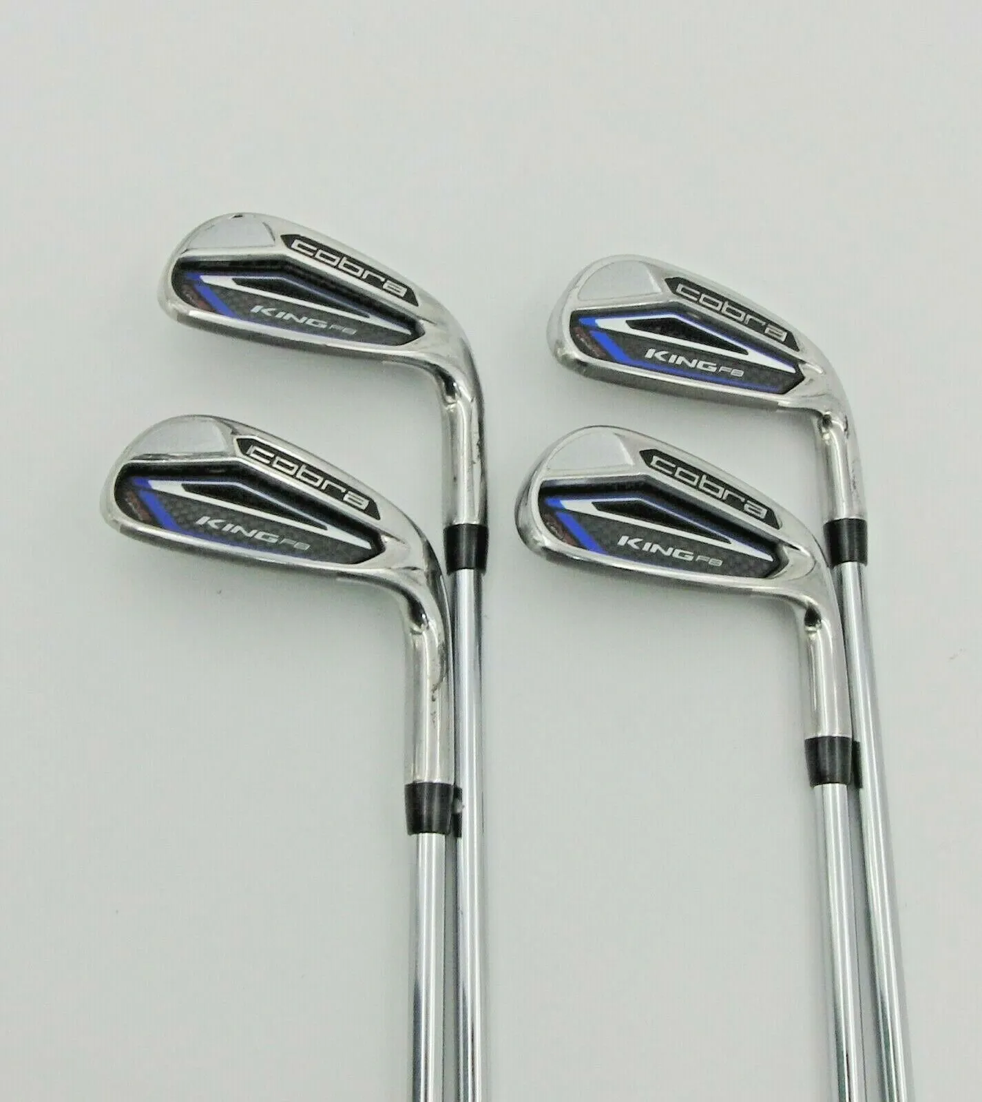 Lincs_golf Set 4 X Cobra King F8 One Length Irons 7-PW Regular Steel Shafts Cobra Grips 3 Lincs_golf Set 4 X Cobra King F8 One Length Irons 7-PW Regular Steel Shafts Cobra Grips