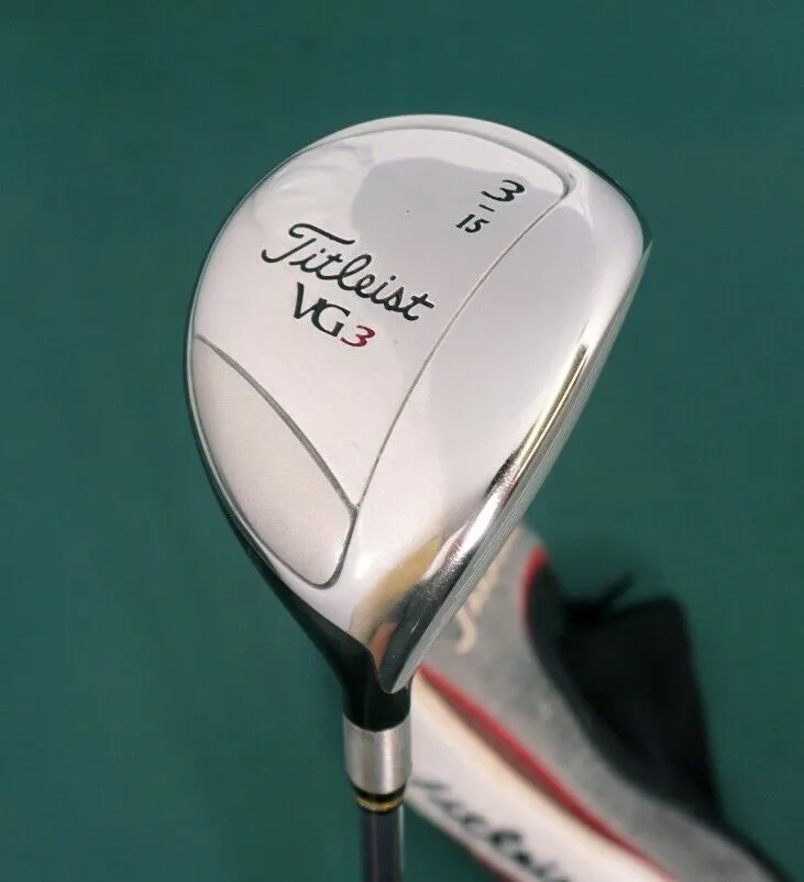 Lincs_golf Titleist VG3 15° 3 Wood Stiff Graphite Shaft TaylorMade Grip 3 Lincs_golf Titleist VG3 15° 3 Wood Stiff Graphite Shaft TaylorMade Grip