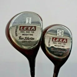 Lincs_golf Japanese Ladies Set Of 2 X Lexa 1 & 3 Woods Tour Selection Ladies Graphite