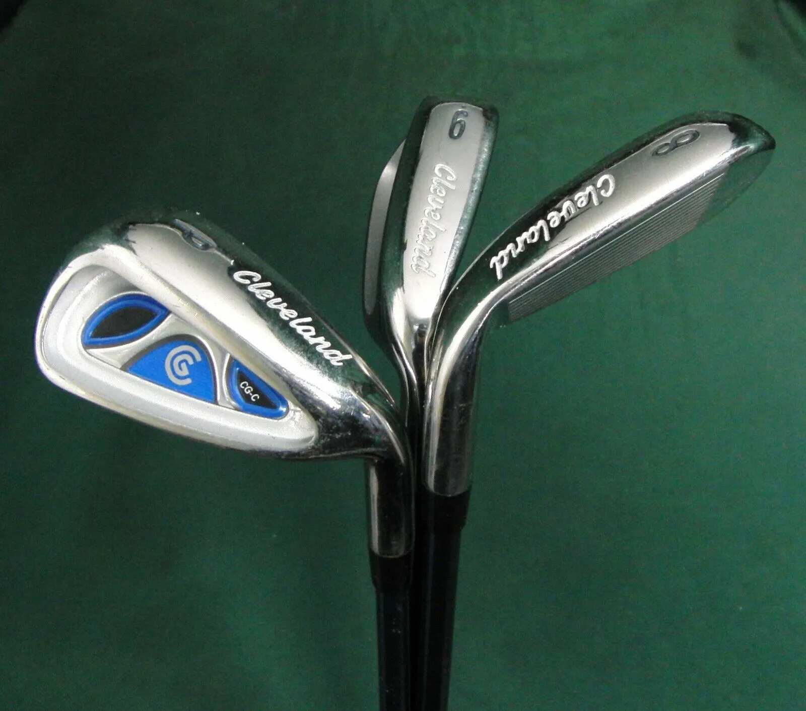 Lincs_golf Set Of 3 X Cleveland CG-C Irons 8-PW Stiff Graphite Shafts Cleveland Grips 3 Lincs_golf Set Of 3 X Cleveland CG-C Irons 8-PW Stiff Graphite Shafts Cleveland Grips