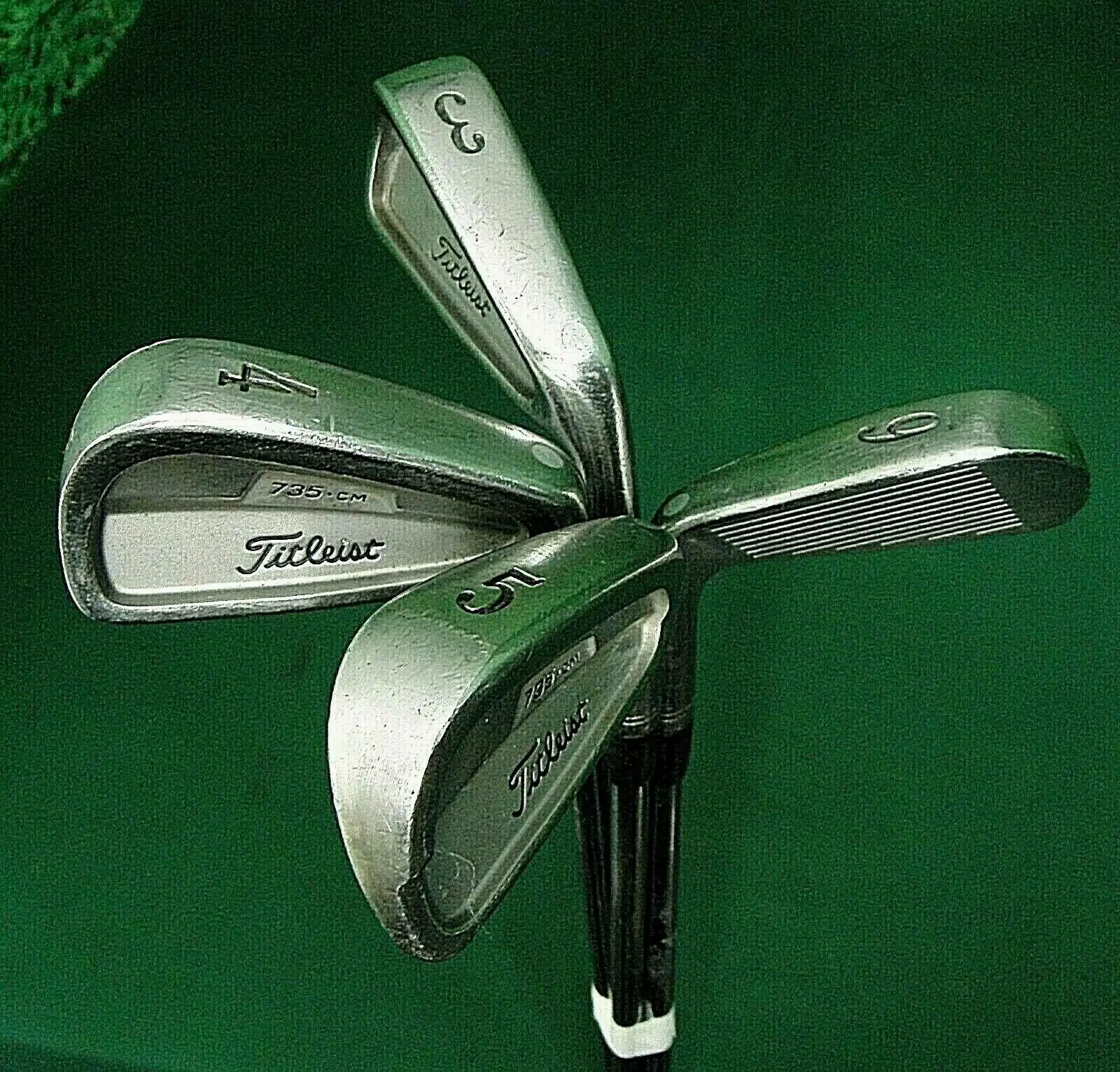 Lincs_golf Set Of 4 X Titleist 735 CM Irons 3-6 Regular Steel Shafts Golf Pride Grips 3 Lincs_golf Set Of 4 X Titleist 735 CM Irons 3-6 Regular Steel Shafts Golf Pride Grips