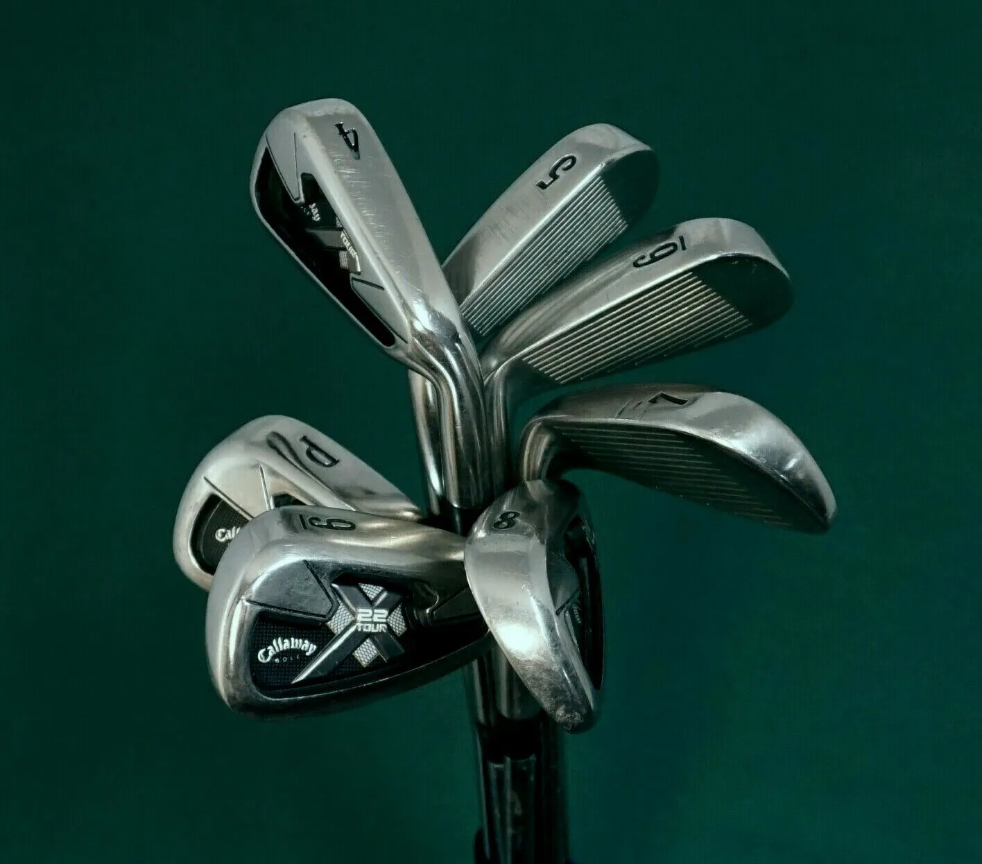 Lincs_golf Set Of 7 X Callaway X22 Tour Irons 4-PW Stiff Steel Shafts Golf Pride Grips 3 Lincs_golf Set Of 7 X Callaway X22 Tour Irons 4-PW Stiff Steel Shafts Golf Pride Grips
