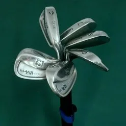 Lincs_golf Set Of 6 X Lynx Black Cat CST-1 Irons 6-SW Regular Graphite Shafts Mixed Grips