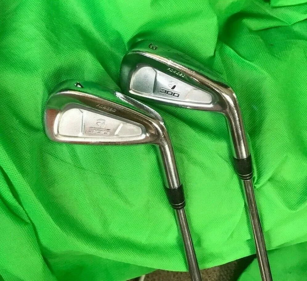 Lincs_golf Set Of 2 X TaylorMade 300 Forged 3 & 4 Irons Stiff Steel Shafts Lamkin Grips 3 Lincs_golf Set Of 2 X TaylorMade 300 Forged 3 & 4 Irons Stiff Steel Shafts Lamkin Grips