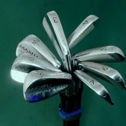 Lincs_golf Set Of 8 X Maxfli Australian Blade Irons 3-PW Regular Steel Shafts Geoleap Grips
