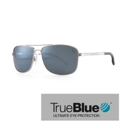 Sundog Eyewear Sundog Credo Eyeware - True Blue - Shiny Silver/Smoke