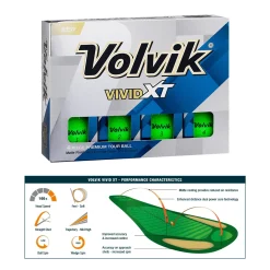 Volvik Golf Volvik Vivid XT Golf Balls - Green