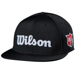 Wilson Golf Wilson Staff Tour Flat Brim Cap - Black