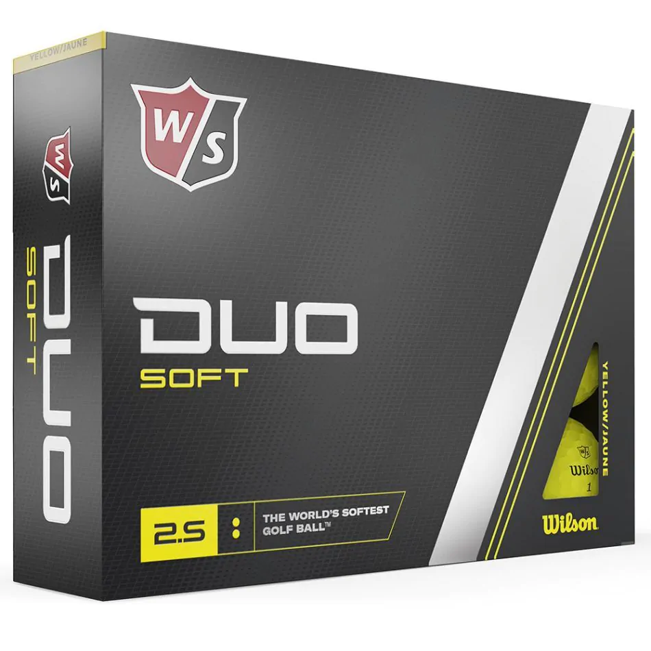 Wilson Golf Wilson Staff Duo Soft Yellow Golf Balls - Dozen 3 Wilson Golf Wilson Staff Duo Soft Yellow Golf Balls - Dozen